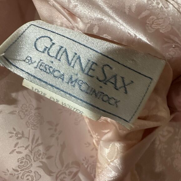 Vintage Gunne Sax By Jessica San Francisco Pink Lace Floral Size 9 - Picture 11 of 14